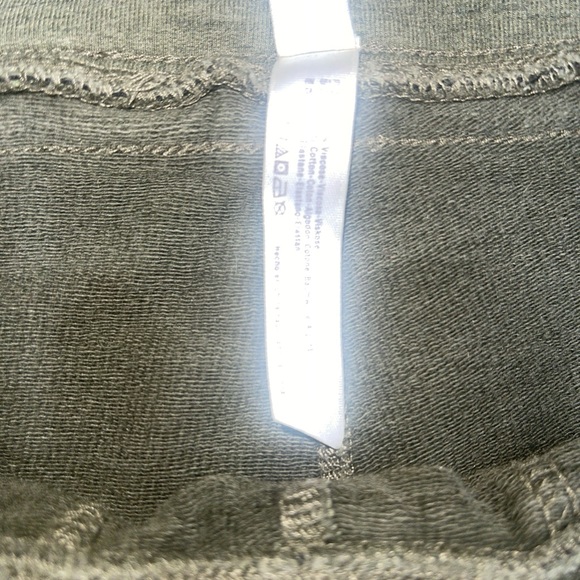 Free People FP Movement Jogger French Terry Crop Pants 2 Tones Olive Women Sz M - Picture 6 of 9